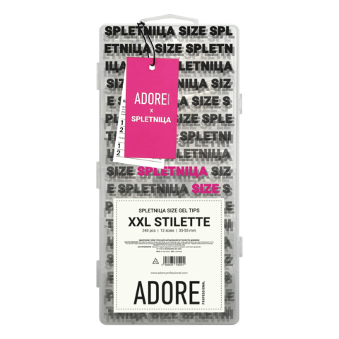 ADORE SPLETNIca SIZE XXL Gel Tips — Stilette