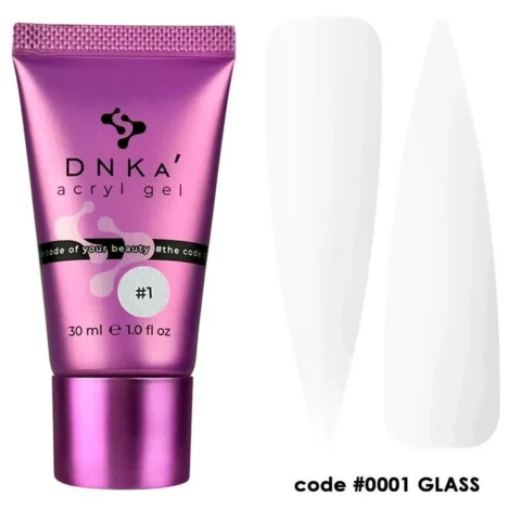 DNKa’ Akrylgél Acryl Gel — #0001 — Glass / Tuba