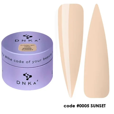 DNKa’ Stavebný gél Builder Gel Light — #0005 — Sunset