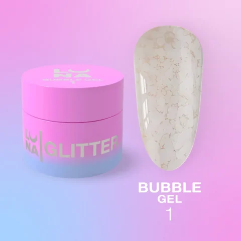 Glitre na nechty Bubble Gel — №1