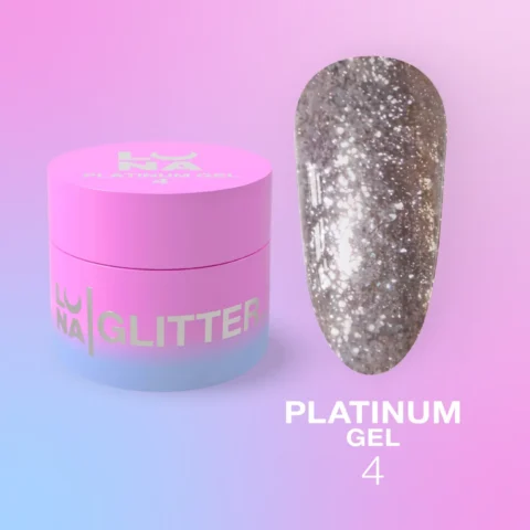 Glitre na nechty Platinum Gel — №4