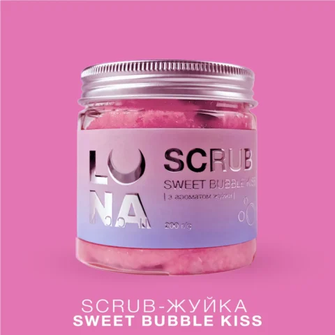 Peeling na ruky a nohy s vôňou žuvačky Scrub Sweet Bubble Kiss