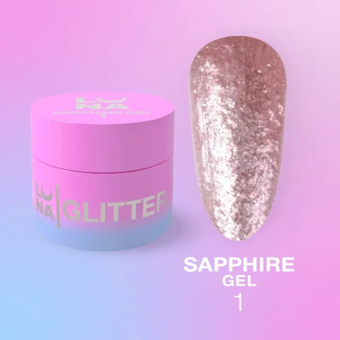Glitre na nechty Sapphire Gel — №1